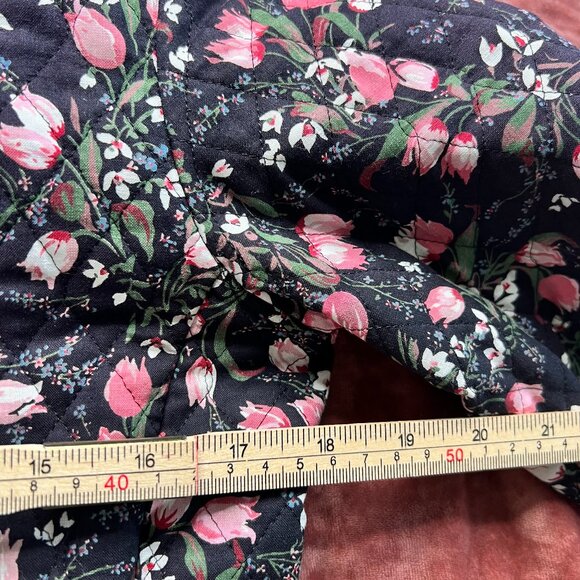 Vintage Y2K Boxy Quilted Boston Traveler Floral Women's Blazer Sz Med / Large - Picture 10 of 10